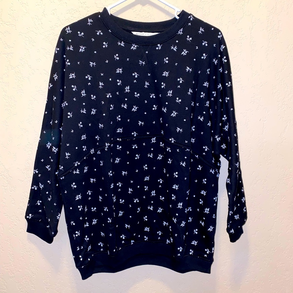 Ditsy Floral Maternity Terry Sweatshirt - The Nines by Hatch